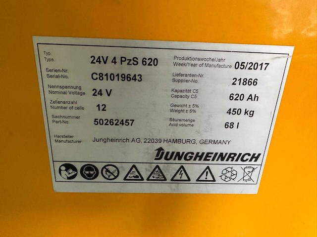 Jungheinrich - 2017 - ecg214 - stapelaar - afbeelding 5 van  14