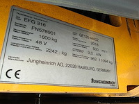 Jungheinrich - 2018 - efg316 - vorkheftruck - afbeelding 3 van  21