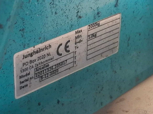 Jungheinrich - 2020 - amelse - palletwagen met weegfunctie - afbeelding 3 van  3