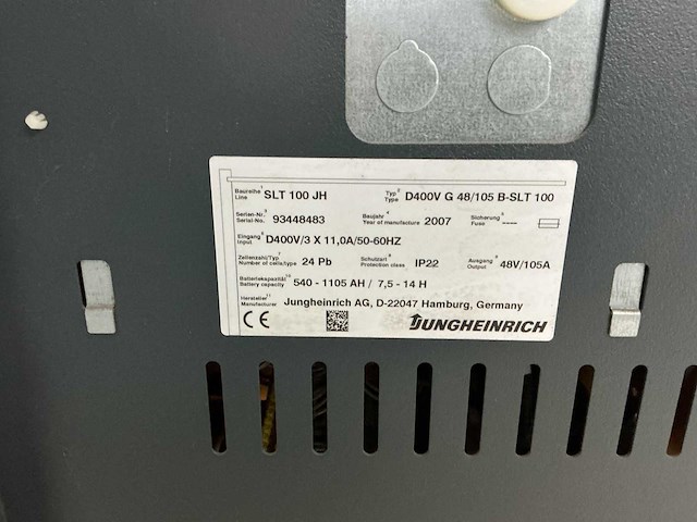 Jungheinrich - 48v 105a - battery chargers - 2007 - afbeelding 3 van  3