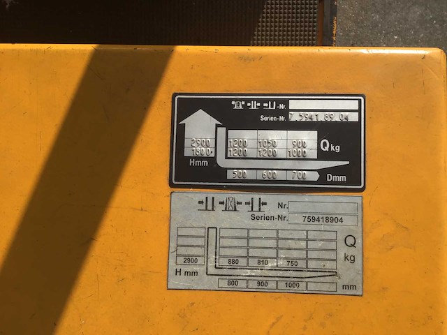 Jungheinrich - bfg d 1.2 6. 115-290 zt - forklift trucks - 1993 - afbeelding 1 van  1
