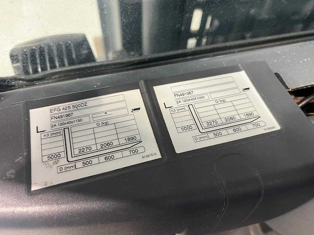 Jungheinrich - efg425k - vorkheftruck - triplex - free-lift - afbeelding 8 van  9