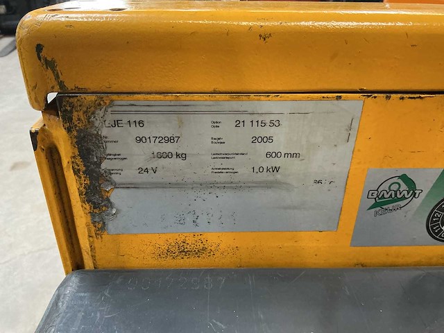 Jungheinrich - eje 116 - electric pallet trucks - 2005 - afbeelding 7 van  7