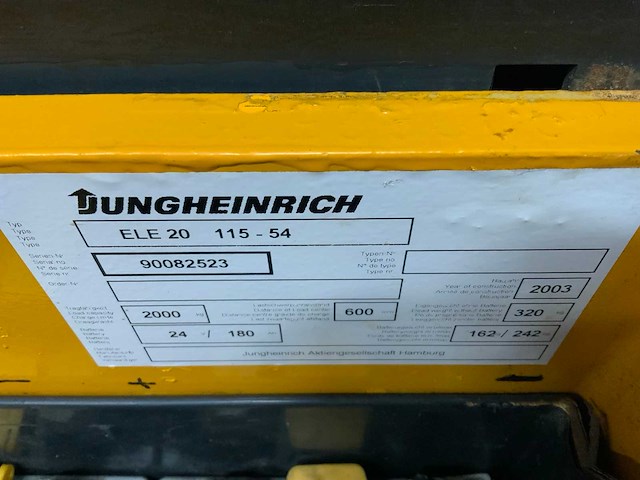 Jungheinrich - elektrische palletwagen - afbeelding 6 van  7