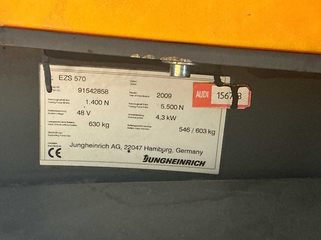 Jungheinrich - esz-570 - takelwagens - 2009 - afbeelding 8 van  10