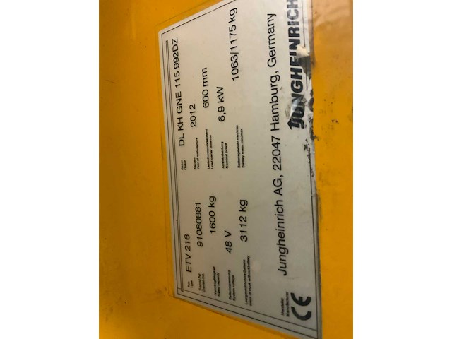 Jungheinrich - etv 216 - reach truck triplex - sideshift - freelift - acculader - afbeelding 9 van  20