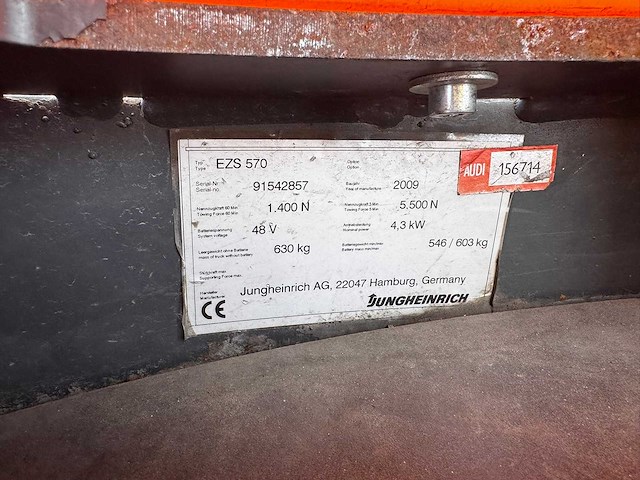 Jungheinrich - ezs-570 - takelwagens - 2009 - afbeelding 4 van  5