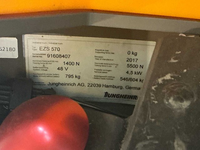 Jungheinrich - ezs-570 - takelwagens - 2017 - afbeelding 4 van  14