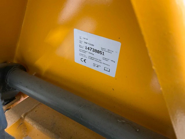 Jungheinrich am 30 xl hand hydraulische palletwagen - afbeelding 3 van  5