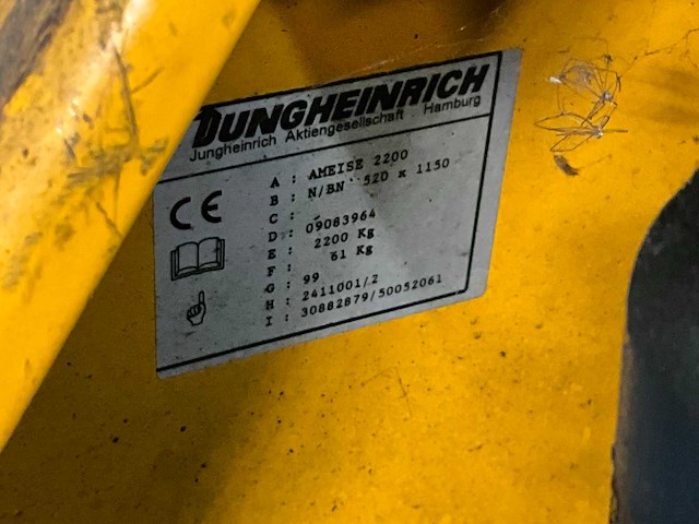 Jungheinrich ameise 2200 palletwagen - afbeelding 6 van  6
