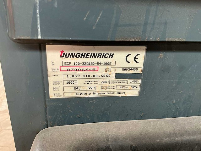 Jungheinrich ecp100 orderpicker - afbeelding 9 van  9