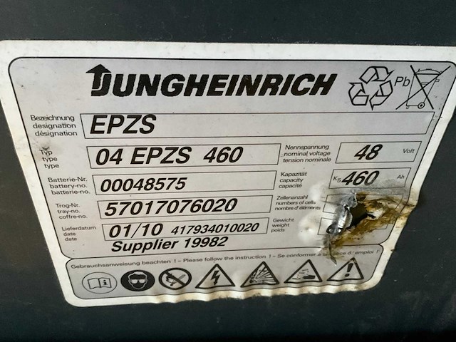 Jungheinrich eff-df13 vorkheftruck - afbeelding 2 van  11