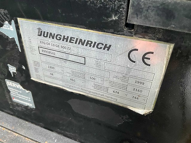 Jungheinrich eff-df13 vorkheftruck - afbeelding 4 van  11
