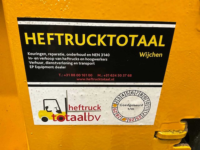 Jungheinrich efg-18 gf - vorkheftruck- triplex - sideshift - freelift - acculader - gekeurd - bluespot - afbeelding 4 van  22