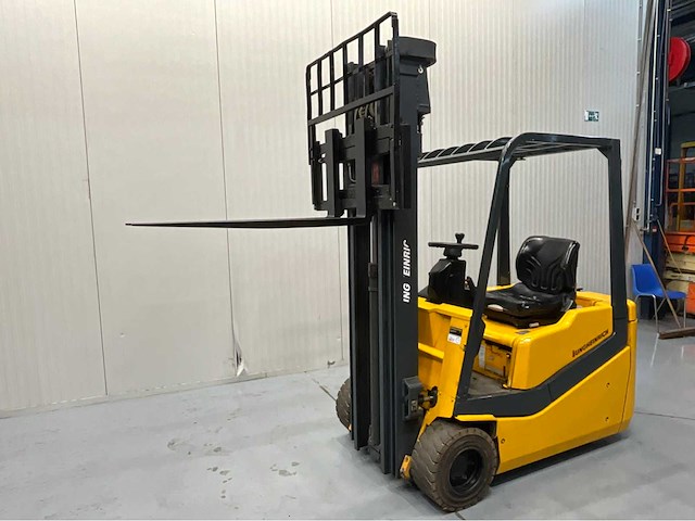 Jungheinrich efg-18 gf - vorkheftruck- triplex - sideshift - freelift - acculader - gekeurd - bluespot - afbeelding 12 van  22
