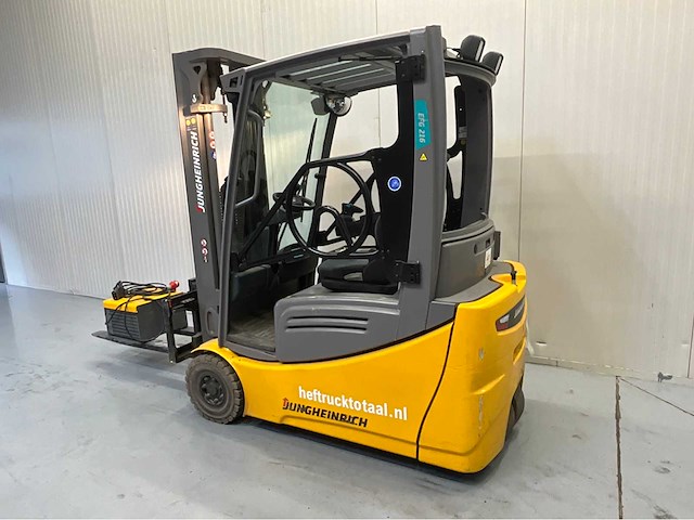 Jungheinrich efg216 vorkheftruck -triplex - freelift - sideshift - acculader - 2020 - afbeelding 12 van  17