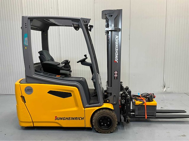 Jungheinrich efg220-li vorkheftruck- triplex - vorkensteller - lithium ion accu - freelift - sideshift - - 2019 - afbeelding 4 van  22
