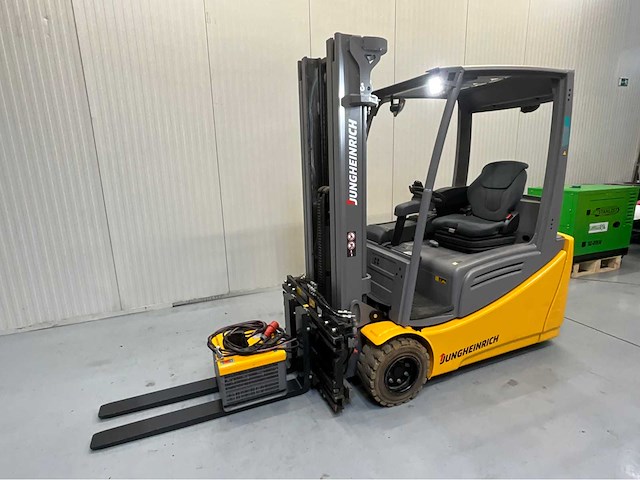 Jungheinrich efg220-li vorkheftruck- triplex - vorkensteller - lithium ion accu - freelift - sideshift - - 2019 - afbeelding 14 van  22