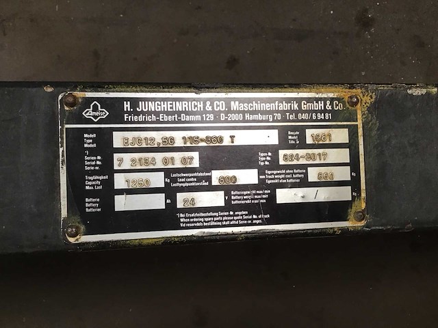 Jungheinrich ejc-z elektrische stapelaar - afbeelding 4 van  6