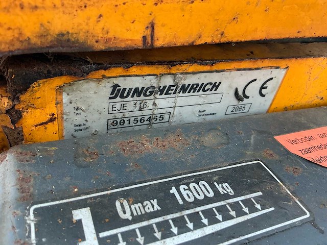 Jungheinrich eje 116 elektrische palletwagen (defect) (2x) - afbeelding 12 van  12