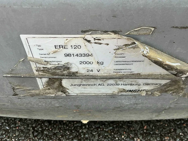 Jungheinrich ere120 elektrische palletwagen - afbeelding 9 van  9