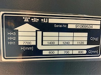 Jungheinrich etv 214 - 7.7m triplex - freelift - sideshift - reach truck - 360 graden functie - afbeelding 17 van  21