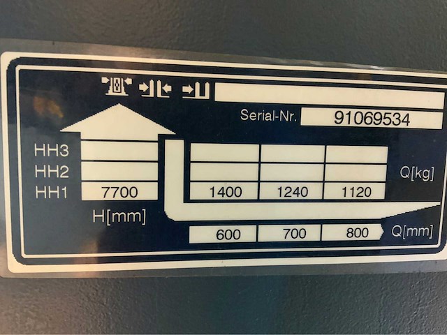 Jungheinrich etv 214 - 7.7m triplex - freelift - sideshift - reach truck - 360 graden functie - afbeelding 2 van  6