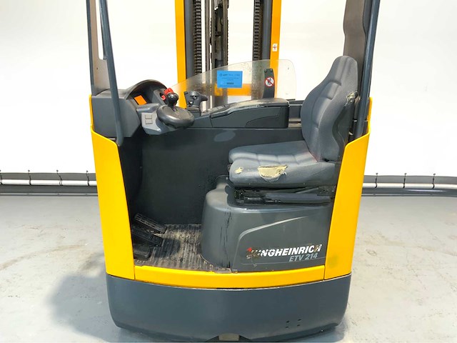 Jungheinrich etv 214 - 7.7m triplex - freelift - sideshift - reach truck - 9533 uur - 360 graden functie - afbeelding 3 van  12