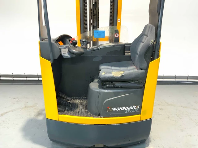 Jungheinrich etv 214 - 7.7m triplex - freelift - sideshift - reach truck - 9533 uur - 360 graden functie - afbeelding 12 van  19