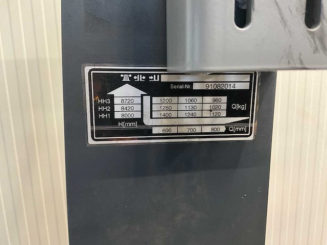 Jungheinrich etv 214 - reachtruck - triplex - freelift - sideshift- 8,7m - afbeelding 6 van  13