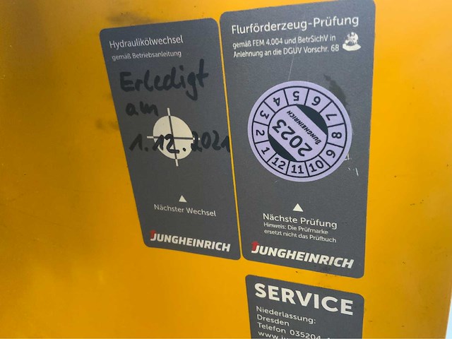 Jungheinrich etv 318 reach truck triplex - freelift - afbeelding 10 van  21