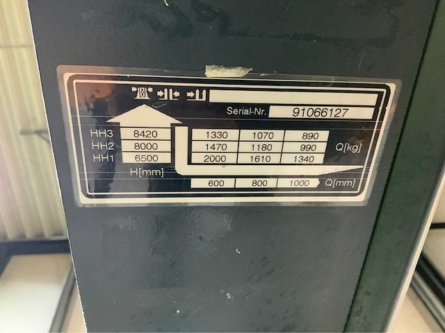 Jungheinrich etv 320 reach truck, accu 2018, lepels 160cm - afbeelding 13 van  26