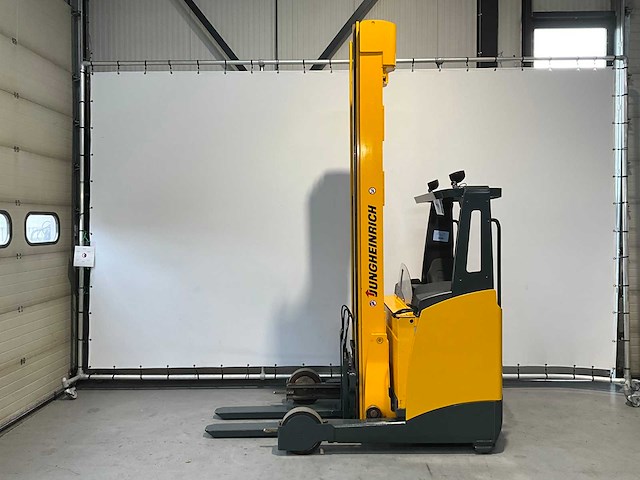 Jungheinrich etv 320 reach truck, side-shift, hydraulisch verstelbare lepels, free-lift - afbeelding 12 van  23