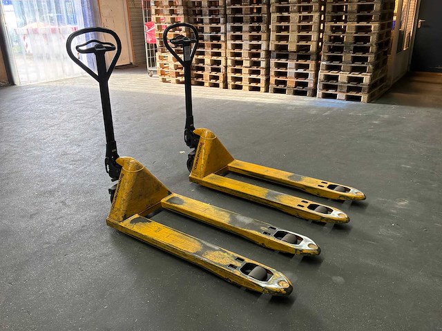 Jungheinrich hand hydraulische palletwagen (2x) - afbeelding 1 van  5