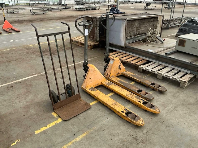 Jungheinrich hand hydraulische palletwagen en steekkar (3x) - afbeelding 2 van  5