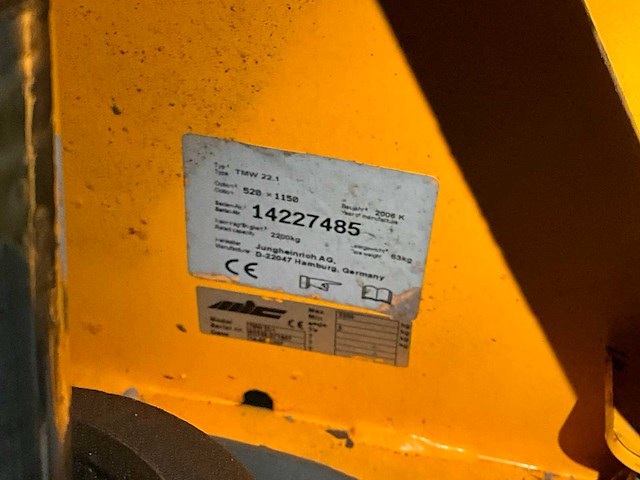 Jungheinrich hand hydraulische palletwagen - afbeelding 8 van  8