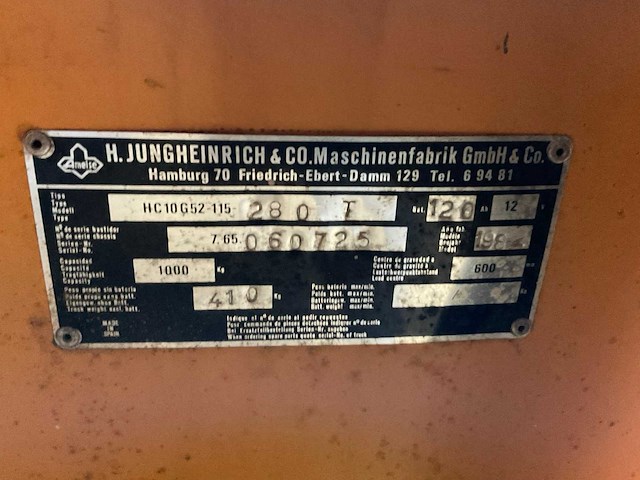Jungheinrich hc10g52-115-280t stapelaar - afbeelding 7 van  7