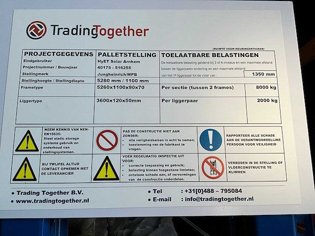 Jungheinrich pallet racking - afbeelding 3 van  11
