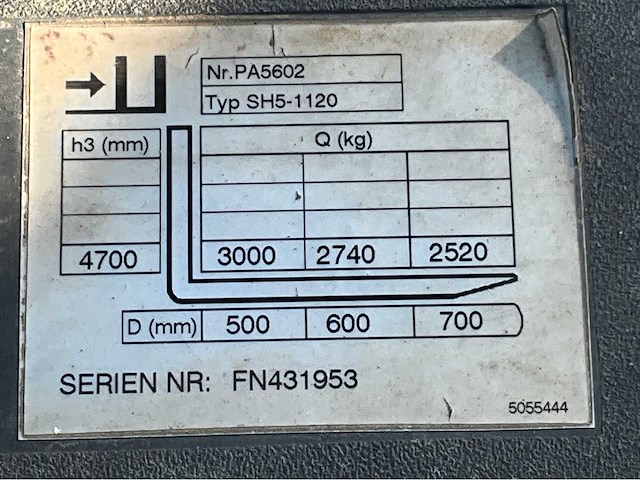 Jungheinrich tfc430 ge 11547 vorkheftruck - afbeelding 18 van  25