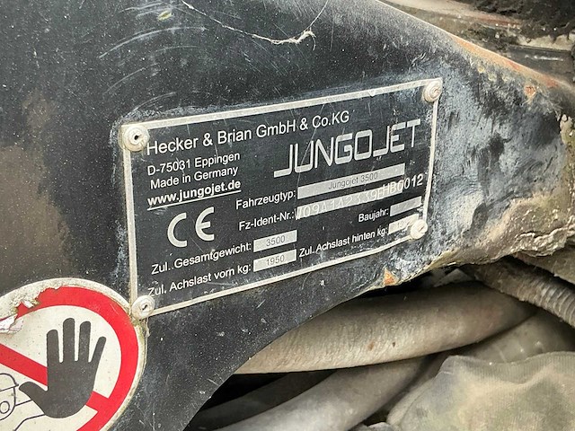 Jungojet 3500 werktuigendrager zuig veegmachine - afbeelding 5 van  15