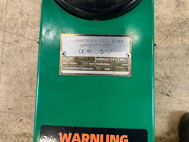 Jungwille 80t pneumatische garagekrik - afbeelding 4 van  5