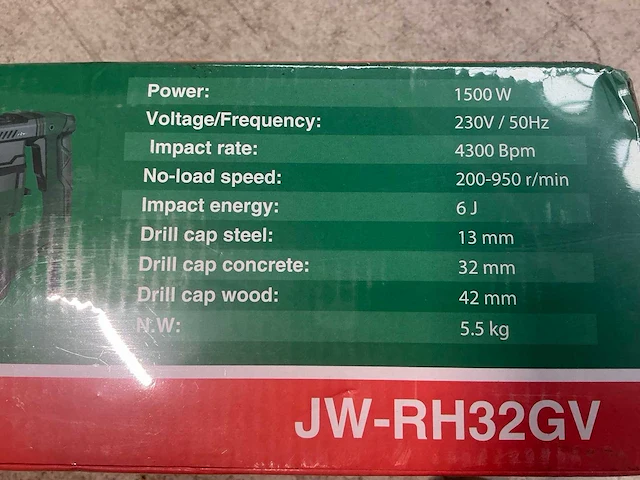 Jungwille jw-rh32gv boormachine - afbeelding 4 van  4