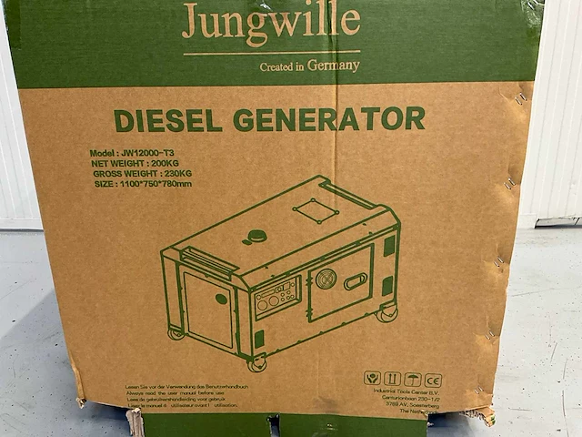 Jungwille jw12000-t3 - generator - 10 kva - 3000tpm - afbeelding 13 van  22