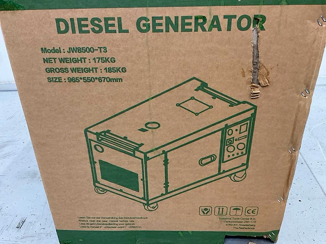 Jungwille jw8500-t3 - generator - 8kva - 3000 tpm - afbeelding 16 van  18