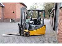 Junheinrich - 2019 - efg216 - 4.68m triplex, free-lift, vorkversteller, side-shift - vorkheftruck - afbeelding 1 van  13