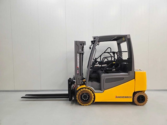 Junheinrich - 2019 - efg430s - 4.4m triplex, free-lift, side-shift, vorkversteller - vorkheftruck - afbeelding 2 van  35