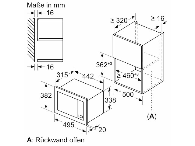 Junker jp3115261 inbouw magnetron - afbeelding 2 van  4
