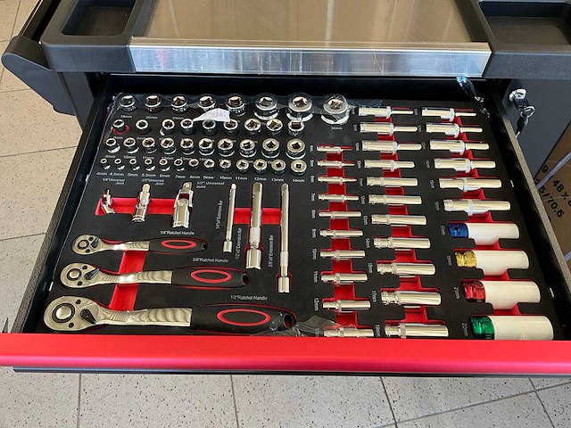 Jupiter tools js07 267psc. gereedschapswagen (5x) - afbeelding 3 van  8
