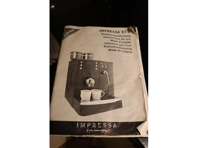 Jura koffiemachine type impressa x7-s - afbeelding 5 van  6
