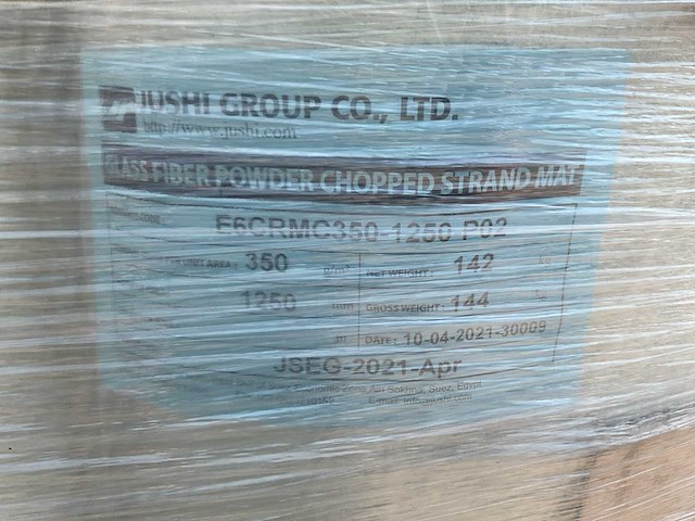 Jushi group - e6crmc350 - glasvezelmatten op rol (1700 kg) - afbeelding 5 van  6